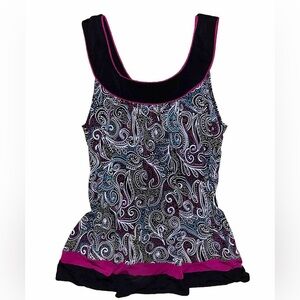 Heart Soul Y2K Paisley Sleeveless Top